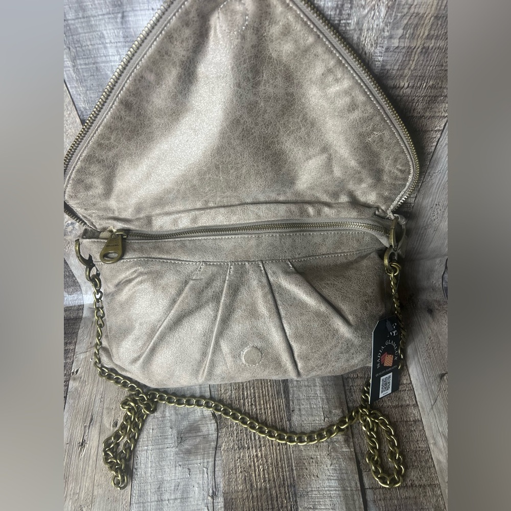 Matt Natt Crossbody Purse Zipper Design Bag Chain Strap Tote Bag - Picture 9 of 16